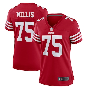 womens nike jordan willis scarlet san francisco 49ers team g